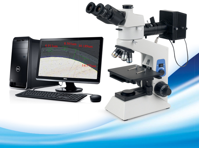 Material analysis upright metallographic microscope INTC-LV11 (2)